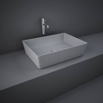 Umywalka nablatowa Rak Ceramics Feeling prostokątna szary mat