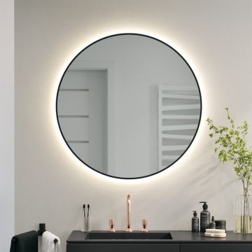 Lustro led w ramie okrągłe Ruke Scandinavia Delicate Ambiente