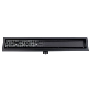 ODPŁYW LINIOWY PODŁOGOWY 2W1 CZARNY POD PŁYTKĘ AQUA HEATING