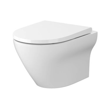 Miska zawieszana Multi Line Saran Oval z deską wolnoopadającą slim