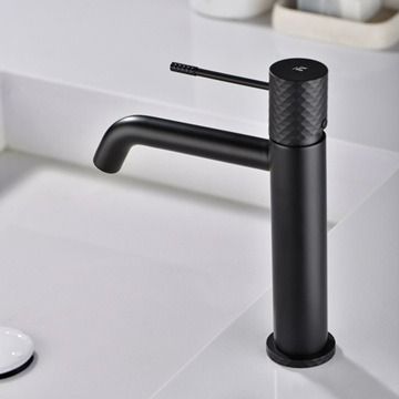 Bateria umywalkowa stojąca Multi Line Turia czarny mat