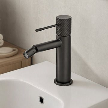 Bateria bidetowa stojąca Multi Line Turia czarny mat