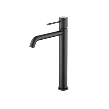 Bateria umywalkowa stojąca wysoka Multi Line Turia, czarny mat