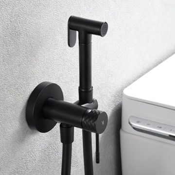 Bateria bidetowa podtynkowa Multi Line Turia czarny mat