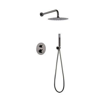 Zestaw prysznicowy podtynkowy termostatyczny Multi Line Esox gun metal PVD