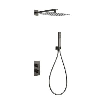 Zestaw prysznicowy podtynkowy termostatyczny Multi Line Toska, gun metal PVD