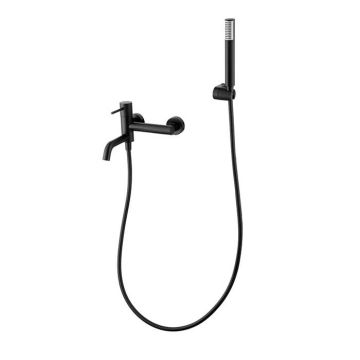 Bateria wannowa ścienna Multi Line Esox czarny mat