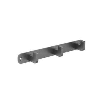 Wieszak na ręcznik potrójny Multi Line, gun metal