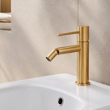 Bateria bidetowa stojąca Multi Line Esox złoto szczotkowane PVD