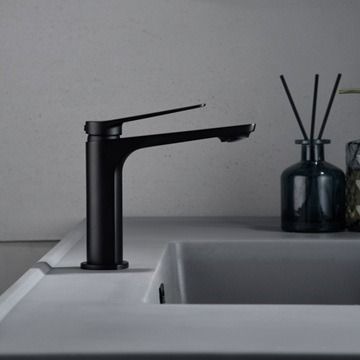 Bateria umywalkowa stojąca Multi Line Forest czarny mat 