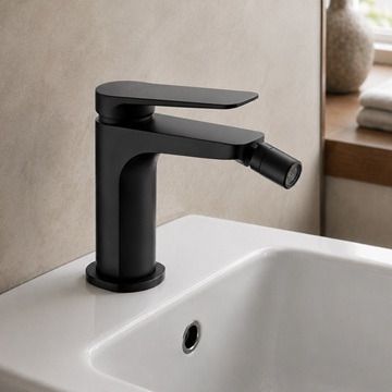 Bateria bidetowa stojąca Multi Line Forest czarny mat