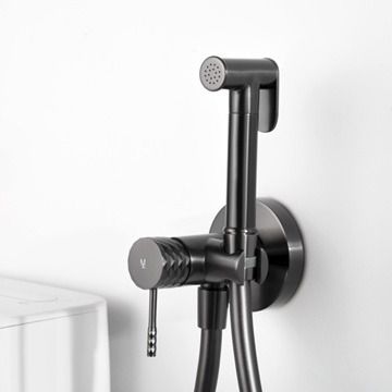 Bateria bidetowa podtynkowa Multi Line Esox gun metal PVD