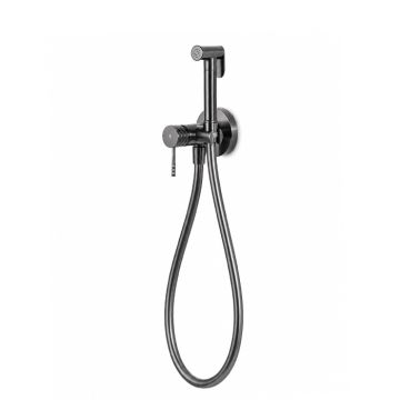 Bateria bidetowa podtynkowa Multi Line Esox gun metal PVD