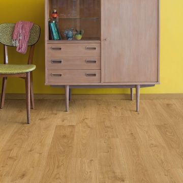 Panele podłogowe Quick Step Dąb bielony jasny EL1491 8 mm 