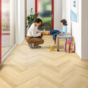 Panele podłogowe Quick Step Jodełka Dąb imbirowy