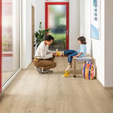 Panele podłogowe Quick Step Dąb pustynny jasny naturalny MJ3550 9,5 mm V-fuga