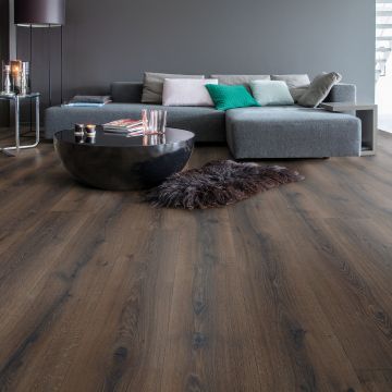 Panele podłogowe Quick Step Dąb pustynny szczotkowany ciemnobrązowy MJ3553 9,5 mm V-fuga