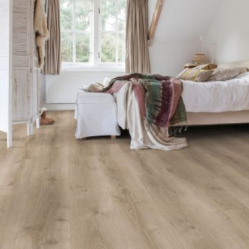 Panele podłogowe Quick Step Dąb pustynny szczotkowany szary MJ3552 9,5 mm V-fuga