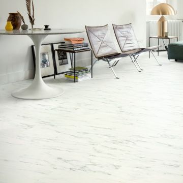 Panele winylowe Quick Step Marmur Carrara biel AVSTT40136 4 mm V-fuga