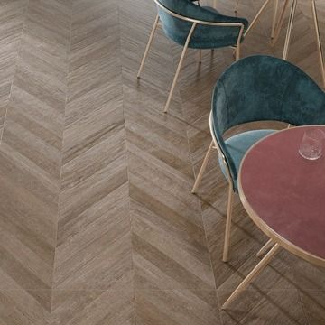 PŁYTKA GRESOWA 150X75 KERABEN KB LENDA CHEVRON OAK MAT