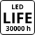 Żywotność LED 30000 h
