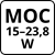 Moc 15–23,8 W 