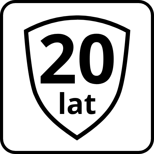 20 lat gwarancji